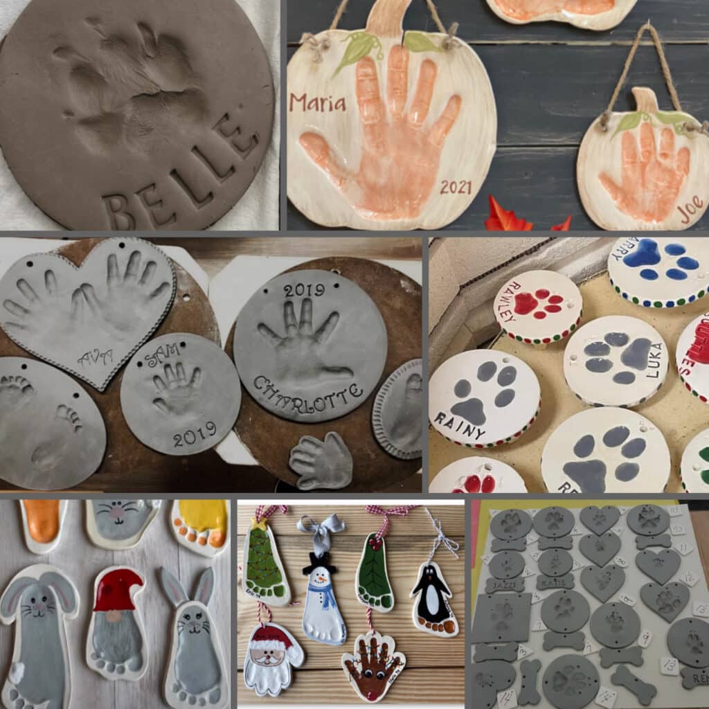 Clay Print, paw print, clay, clay impressions
