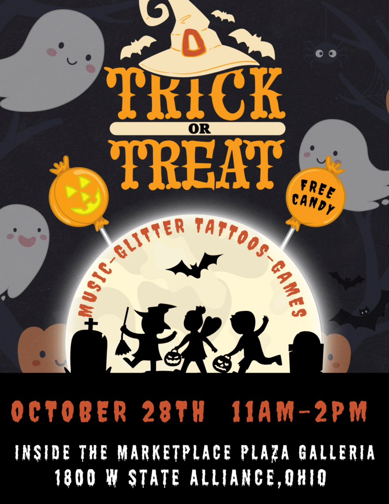 Trick or Treat, Halloween, Marketplace Plaza, Alliance Ohio